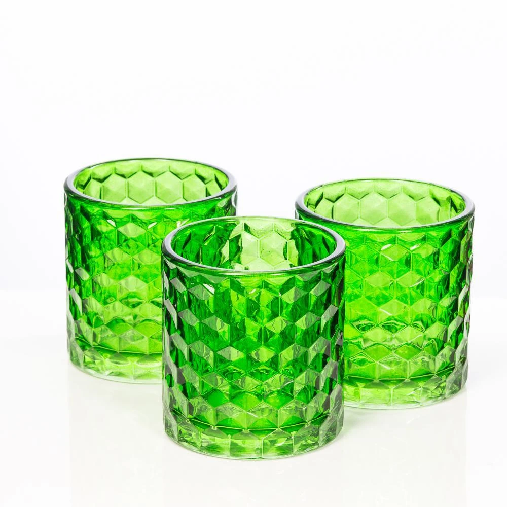 Richland Green Chunky Honeycomb Glass Votive & Tealight Holder Set Of 24 1 Richland Green Chunky Honeycomb Glass Votive & Tealight Holder Set Of 24