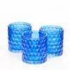 Richland Blue Chunky Honeycomb Glass Votive & Tealight Holder Set Of 12