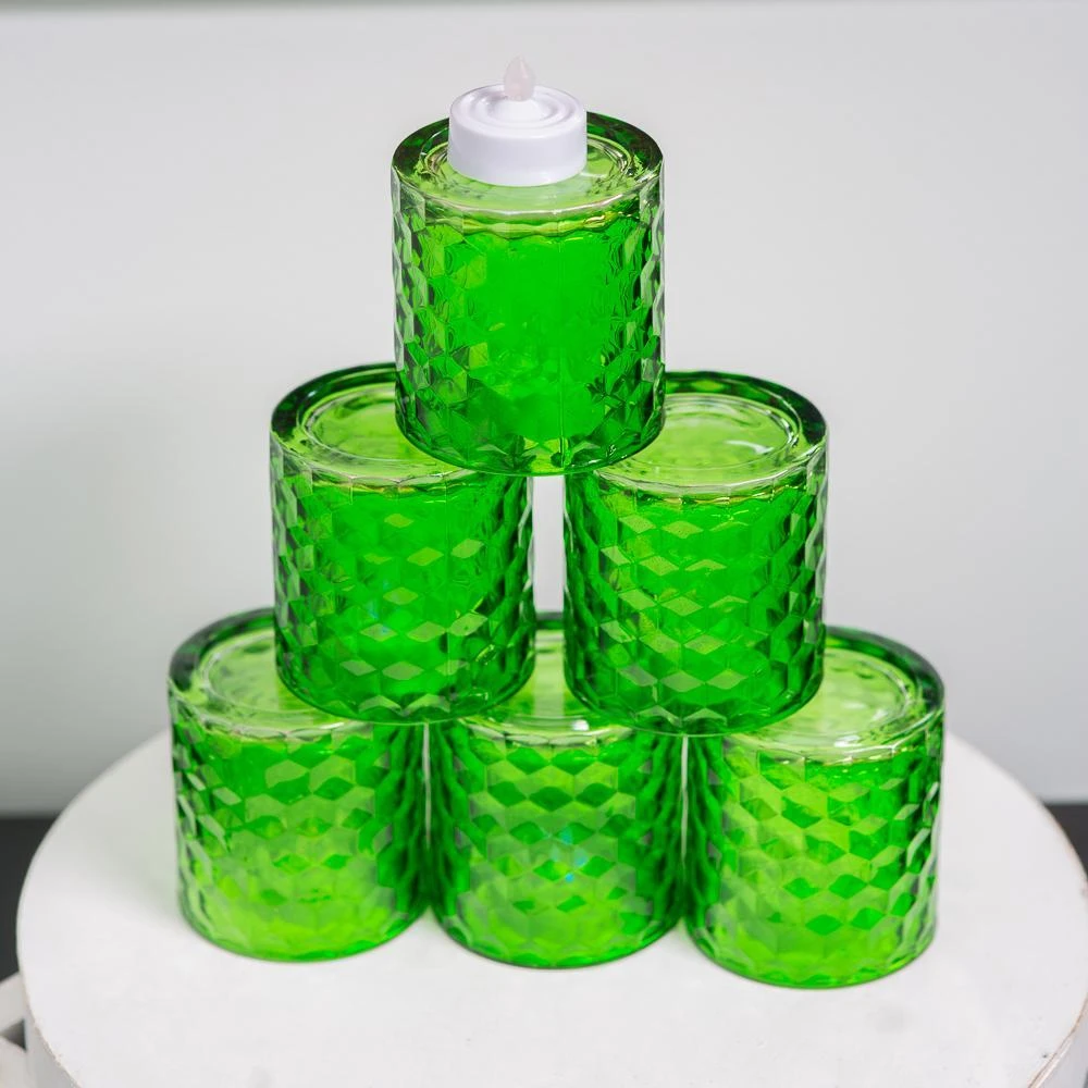 Richland Green Chunky Honeycomb Glass Votive & Tealight Holder Set Of 24 2 Richland Green Chunky Honeycomb Glass Votive & Tealight Holder Set Of 24 - Image 2