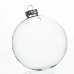 Richland Glass Ornaments 4” Clear Set Of 12