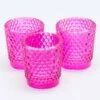 Richland Votive Holder Hobnail Pink Set Of 72