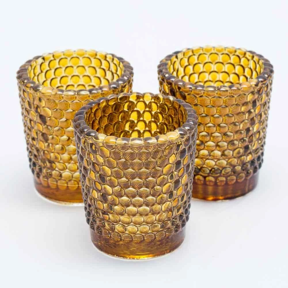 Richland Votive Holder Hobnail Amber Set Of 72 1 Richland Votive Holder Hobnail Amber Set Of 72