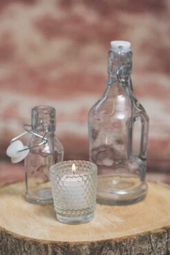 Richland Large Glass Jar With Topper 8" Set Of 24 9 Richland Large Glass Jar With Topper 8" Set Of 24 -Candle Glow Deals Store 967a6928 edit 4