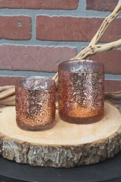 Richland Mercury Candle Holder Nadine Rose Gold Large Set Of 24 -Candle Glow Deals Store 967a6978 3