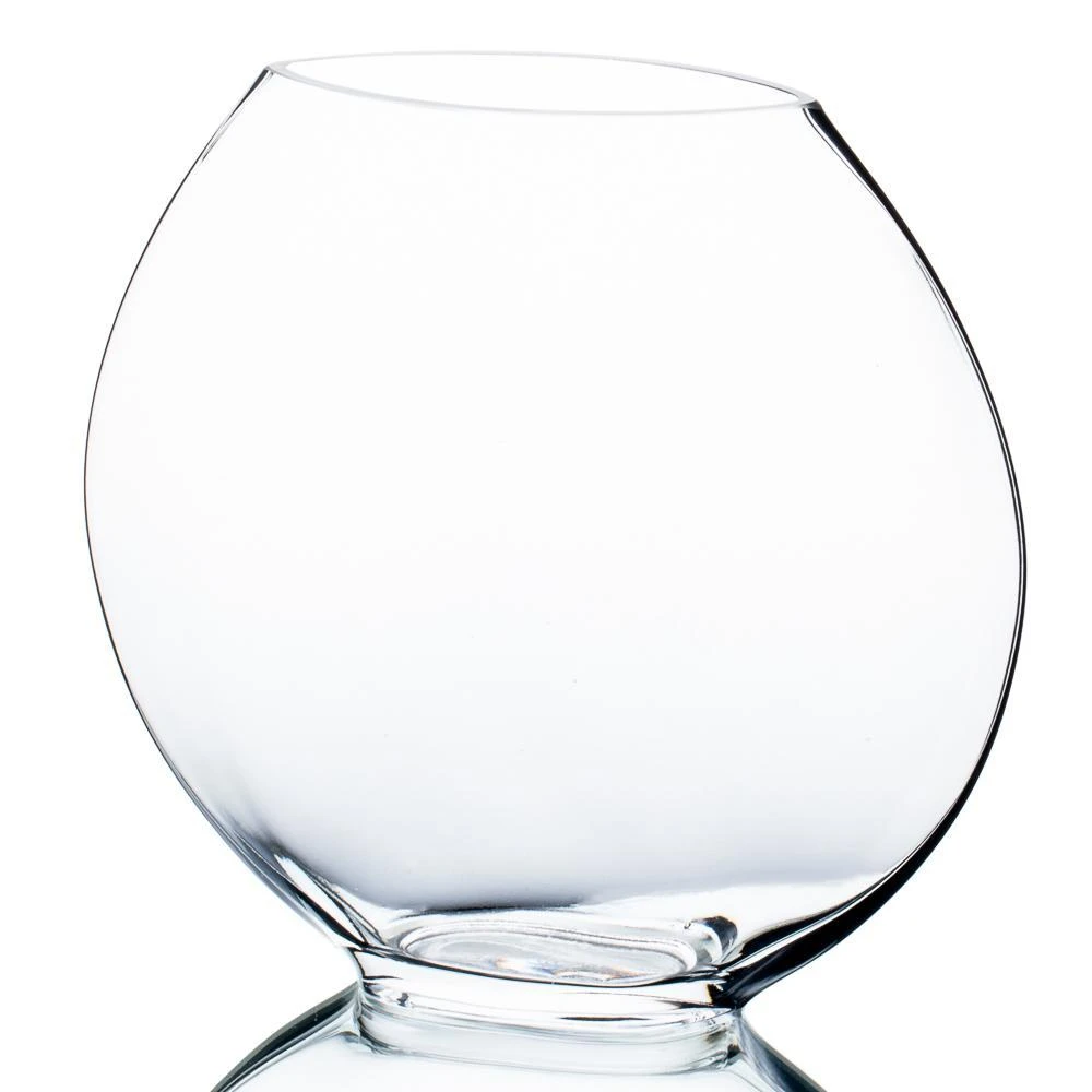 Round Glass Vase 10in 1 Round Glass Vase 10in