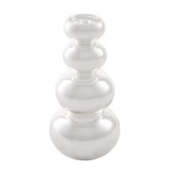 Richland Tealight Candle Holder Silver Bubble 9” Set Of 12