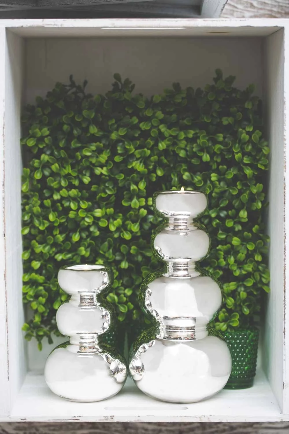 Richland Tealight Candle Holder Silver Bubble 9” Set Of 12 2 Richland Tealight Candle Holder Silver Bubble 9” Set Of 12 - Image 2