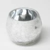 Richland Silver Crackle Hurricane Holder Set Of 12