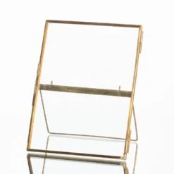 Richland Double Glass & Brass Photo Frame 5" X 7" Set Of 6