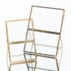 Richland Double Glass & Brass Photo Frame Set Of 2