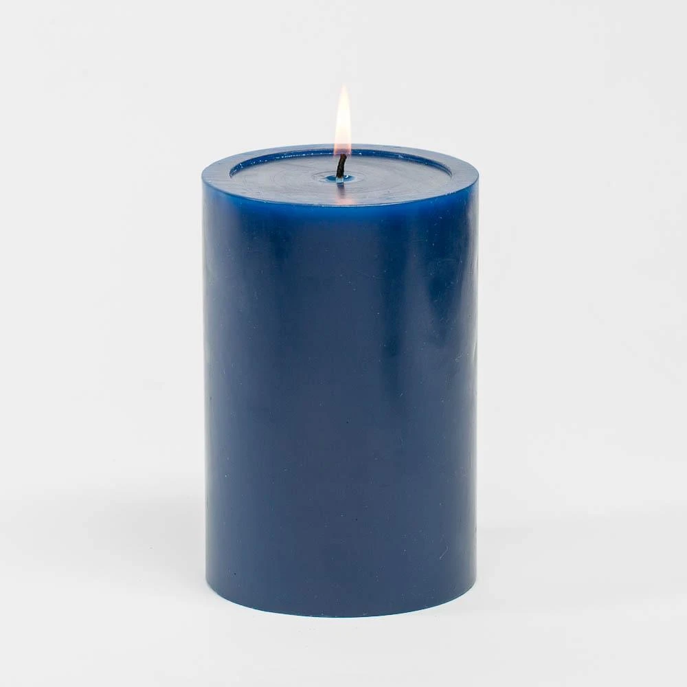 Richland 4" X 6" Navy Blue Pillar Candles Set Of 6 1 Richland 4" X 6" Navy Blue Pillar Candles Set Of 6