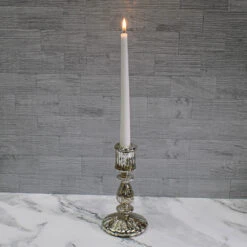 Richland Ribbed Unique Mercury Glass Taper Candle Holder Set Of 3 -Candle Glow Deals Store 9795 4961 cbca618b e6b4 4b47 b5e4 fe90fb0960d2