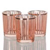 Richland Rose Gold Stripe Glass Holder - Small Set Of 72