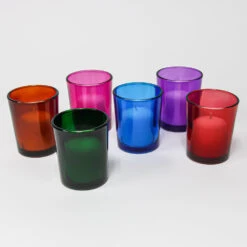 Eastland Votive Holder Assorted Colors Set Of 72