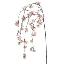 Hanging Silk Cherry Blossom Branch Pink Silk Artificial 58" -Candle Glow Deals Store Attachment 1