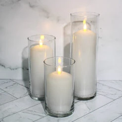 Richland Bullet LED Wax Candle 3"x4", 3"x6", & 3"x8" Set Of 18 -Candle Glow Deals Store BulletLEDTierSet 3197 0b6aa37f bf80 4884 a9ca e88cec4a2ac6