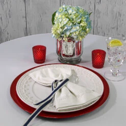 Richland Beaded Charger Plate 13" Red Set Of 24 7 Richland Beaded Charger Plate 13" Red Set Of 24 -Candle Glow Deals Store ChargerPlate 6579 e5b63b0d bf45 41e7 a5eb ddbac2169515