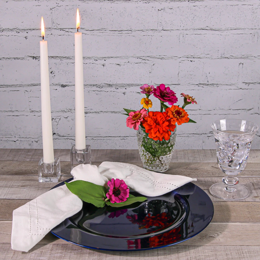 Richland Square Glass Taper Candle Holder 1.6" Set Of 72 2 Richland Square Glass Taper Candle Holder 1.6" Set Of 72 - Image 2