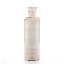 Richland Farmhouse White Ceramic Vase 10" Set Of 12