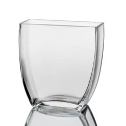 Tapered Curve Rectangle Vase 7.5in
