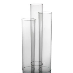 Richland Glass Chimney Candle Shade 16", 18" & 20" Set Of 3