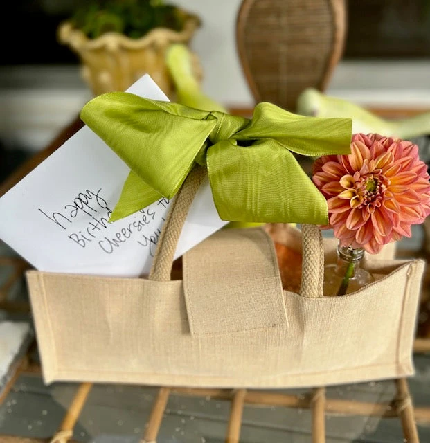 Richland Natural Jute Horizontal Wine Tote (Set Of 5) 2 Richland Natural Jute Horizontal Wine Tote (Set Of 5) - Image 2