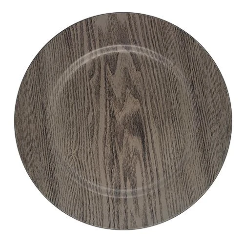 Richland Plain Charger Plate 13" Woodgrain Set Of 48 1 Richland Plain Charger Plate 13" Woodgrain Set Of 48
