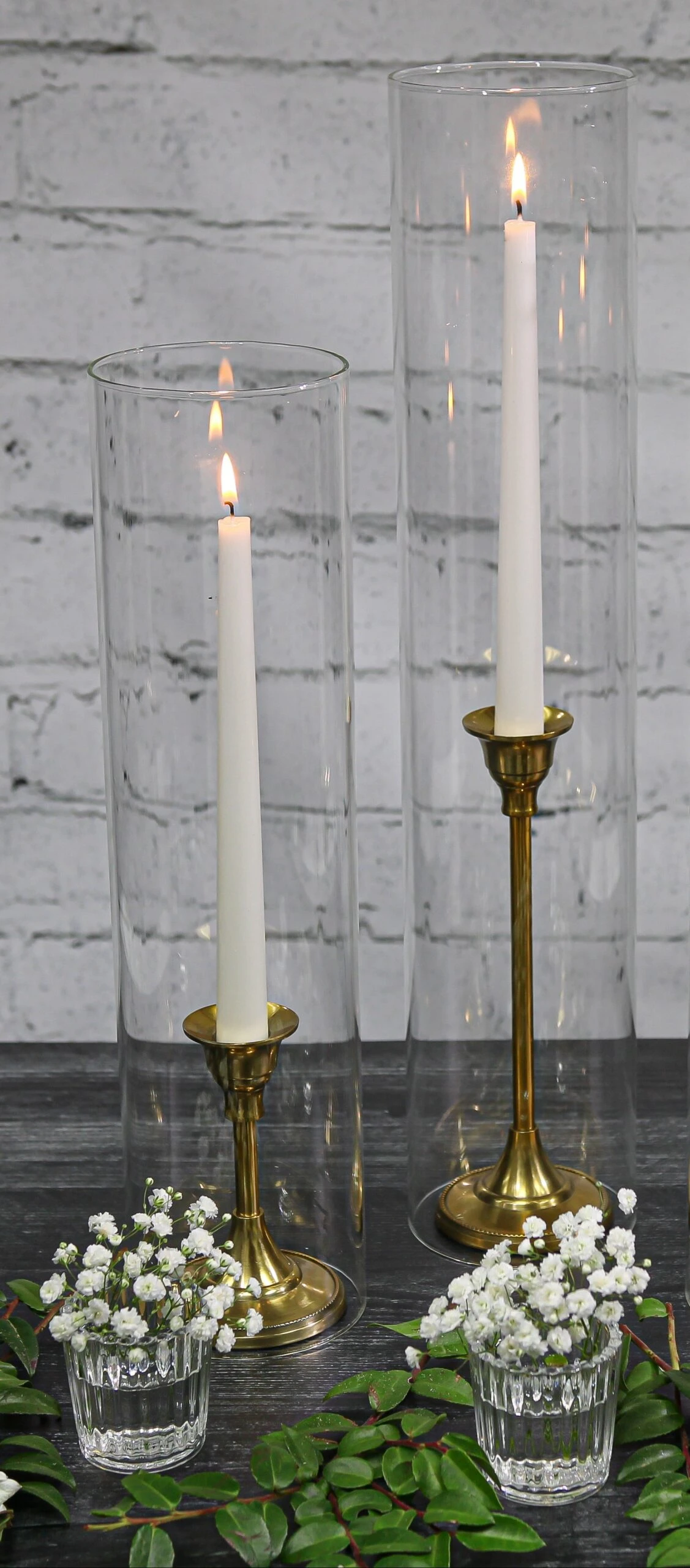 Taper Candlestick Gold 9in 2 Taper Candlestick Gold 9in - Image 2