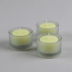 Richland Clear Cup Extended Burn Tealight Candles Light Yellow Unscented Set Of 400 -Candle Glow Deals Store Y1080 1087
