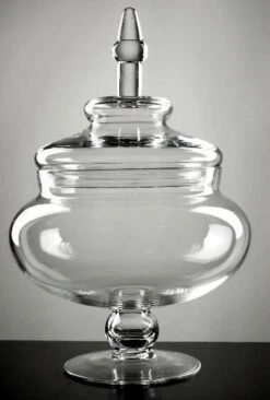 Glass Apothecary Jar 14"