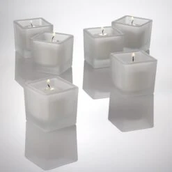 Eastland Square Votive Candle Holder Frosted Set Of 72