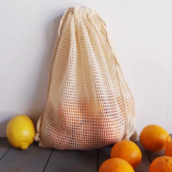 Richland Natural Cotton Net Bag 10" X 12" Pack Of 12 1 Richland Natural Cotton Net Bag 10" X 12" Pack Of 12