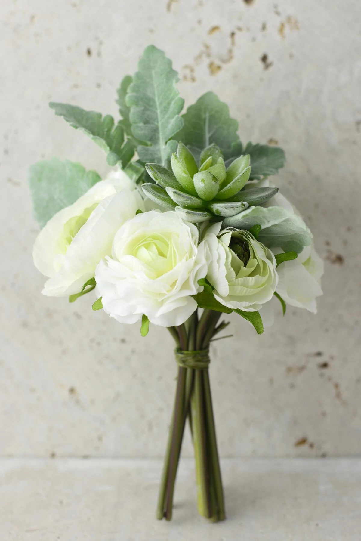 Petite Succulent And Ranunculus Flower Bouquet 1 Petite Succulent And Ranunculus Flower Bouquet