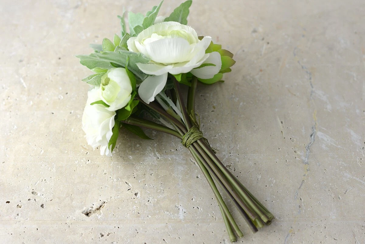 Petite Succulent And Ranunculus Flower Bouquet 3 Petite Succulent And Ranunculus Flower Bouquet - Image 3