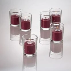 Richland Votive Candles Purple Mulberry Scented 10 Hour Set Of 72 -Candle Glow Deals Store c12 5