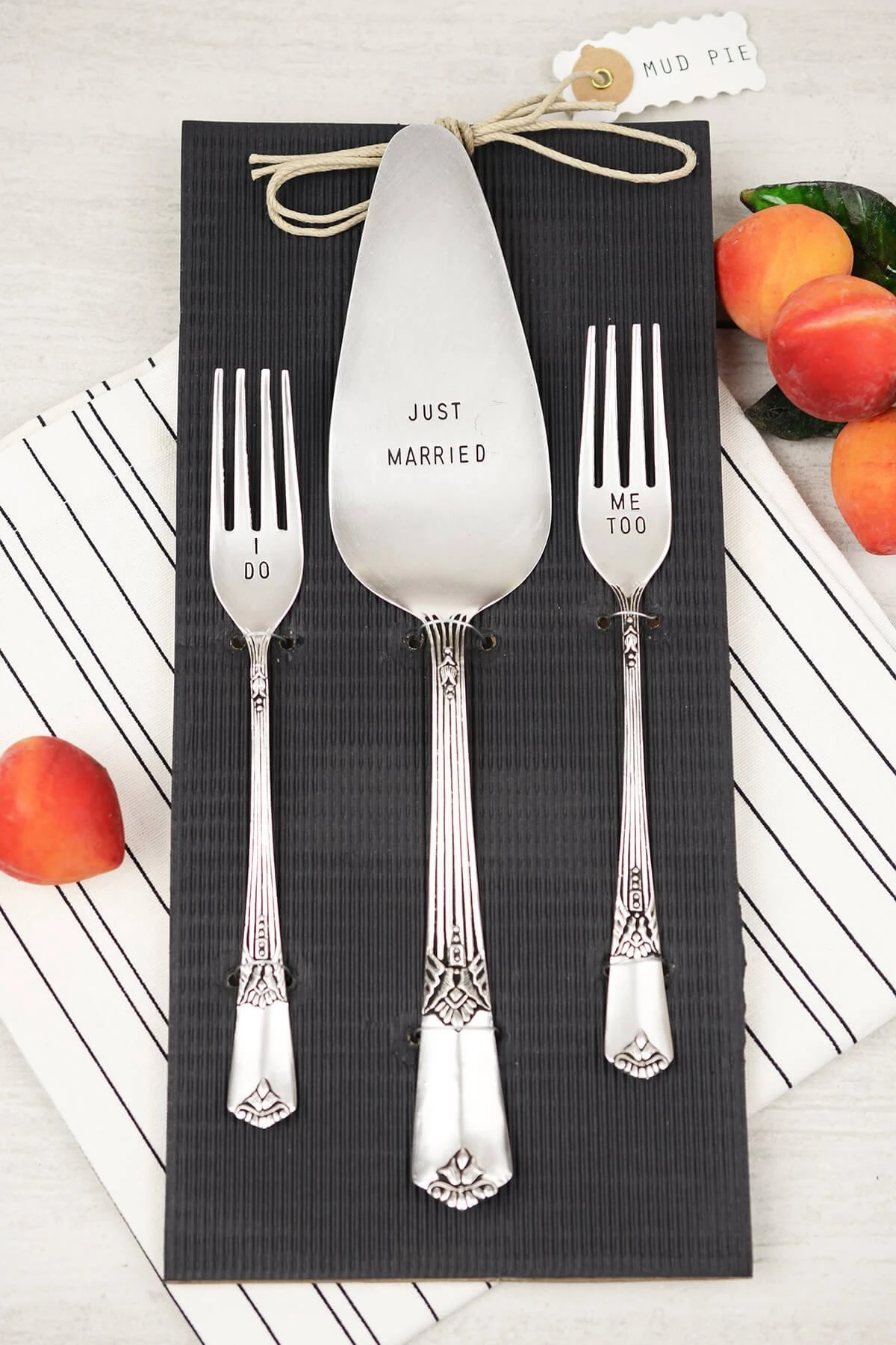 Mud Pie "I Do" Wedding Cake Server Set 1 Mud Pie "I Do" Wedding Cake Server Set