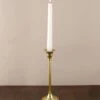 Taper Candlestick Gold 9in