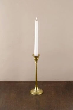 Taper Candlestick Gold 9in