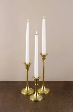 Taper Candlestick Gold 9in 7 Taper Candlestick Gold 9in -Candle Glow Deals Store candlestick gold sm 4 2