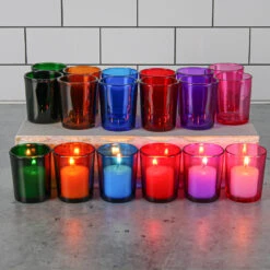 Eastland Votive Holder Assorted Colors Set Of 72 -Candle Glow Deals Store coloredvotive 8892 39125939 2c68 4392 85fe b40d23563294