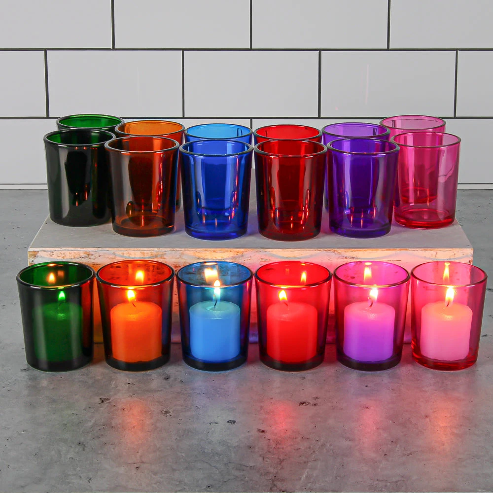Richland Votive Candles & Eastland Colored Votive Holders Set Of 288 1 Richland Votive Candles & Eastland Colored Votive Holders Set Of 288