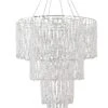 Light Chandelier Crystal Loops 24inDia