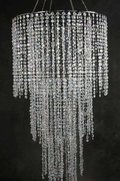 Four Tier Crystal Chandelier 77" 1 Four Tier Crystal Chandelier 77"