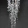 Crystal Decorative 3 Tier Chandelier 34in Plug In