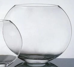 Round Glass Vase 10in 7 Round Glass Vase 10in -Candle Glow Deals Store flat 10 round globe clear glass vase 4