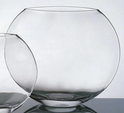 Round Glass Vase 10in 4 Round Glass Vase 10in - Image 4