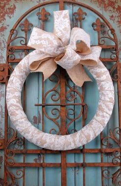 Floral Lace Applique Ribbon 2.5in X 10yd