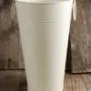Cream White French Flower Market 11" Bucket