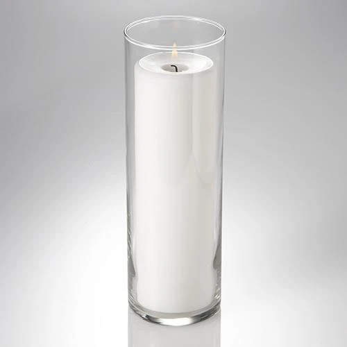 Eastland Cylinder Pillar Candle Holder 3.25"x10.5" Set Of 12 2 Eastland Cylinder Pillar Candle Holder 3.25"x10.5" Set Of 12 - Image 2