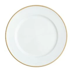 Richland 13" White With Gold Rim Charger Plate Set Of 12